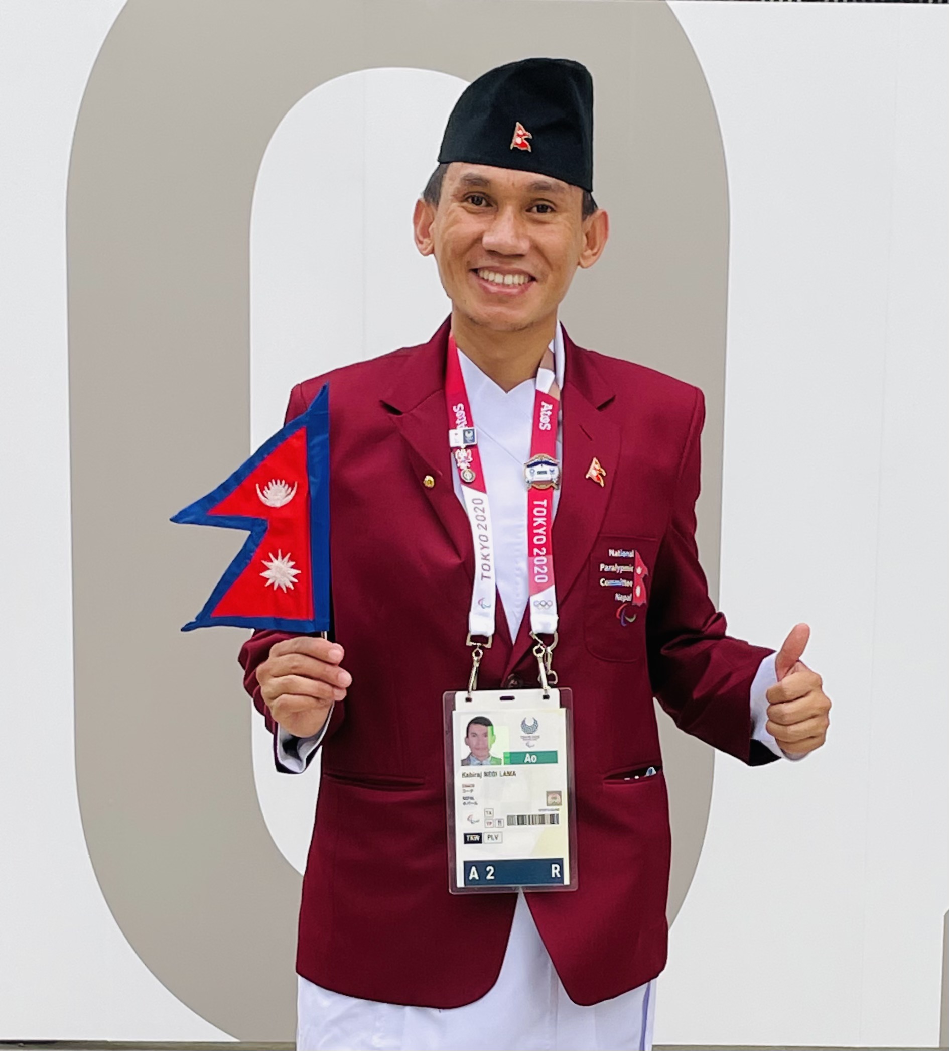 Kabiraj Negi Lama in Tokyo 2020 Paralympic Village